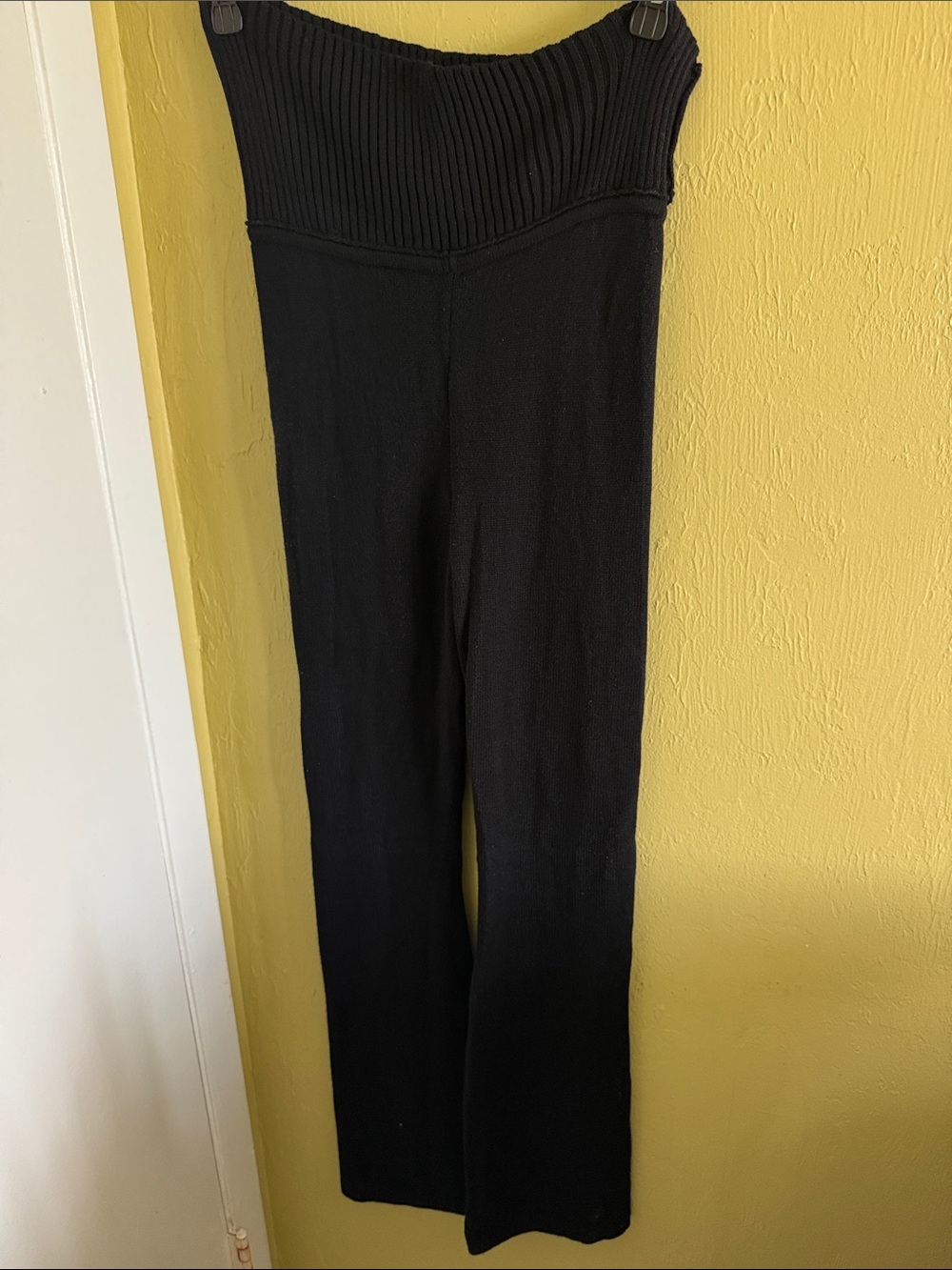 High-Waist Ribbed Knit leggings